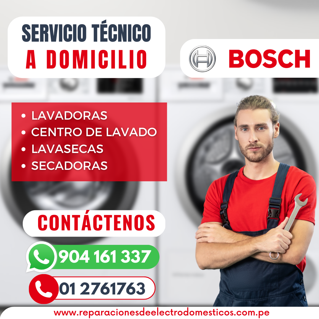  !¡Siempre listos! Tecnicos de lavadoras Bosch 904161337 -La victoria 