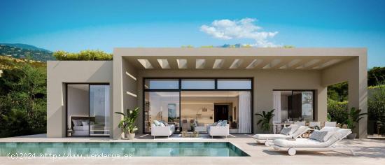 Villa de 4 dormitorios, 4 baños con vistas al mar. Benahavís, Marbella. Obra Nueva - MALAGA