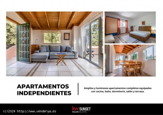 Villa autosuficiente compuesta por 5 apartamentos individuales y amplios jardines - SANTA CRUZ DE TE