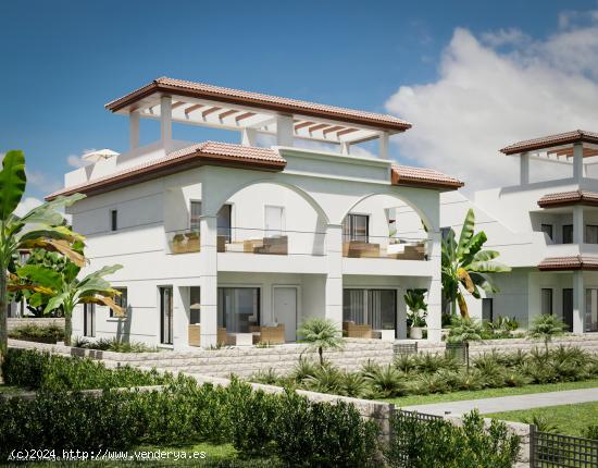 Preciosas Villas adosadas/Hob de diseño mediterráneo único, 3 dormitorios y 2 baños, solárium y