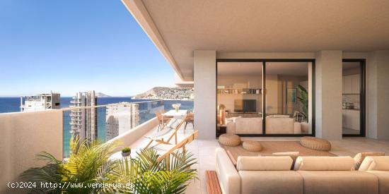 Extraordinario apartamento de nueva construcción a la venta en Calpe con vistas al mar. - ALICANTE