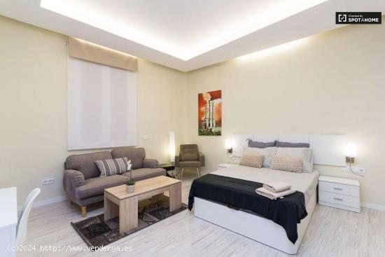  apartamento estudio bien decorado con AC en alquiler en Almagro y Trafalgar área - MADRID 