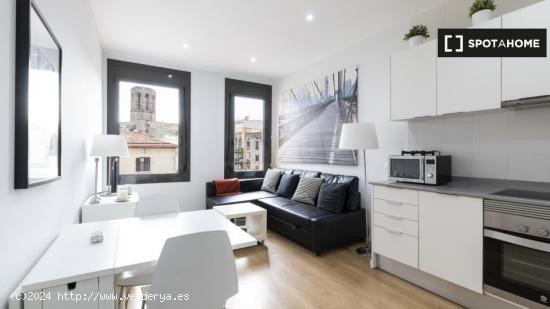 Soleado apartamento de 1 dormitorio en alquiler cerca del metro en el centro de Ciutat Vella - BARCE