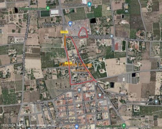  SE VENDE PARCELA URBANA EN LA HOYA PARA EDIFICAR CHALET!! - ALICANTE 