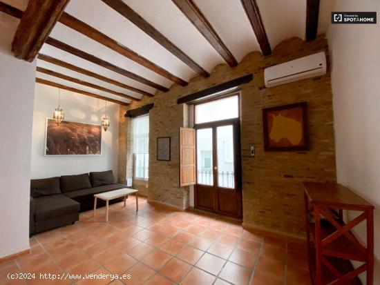  Elegante apartamento de 1 dormitorio con balcón en alquiler en Ciutat Vella - VALENCIA 