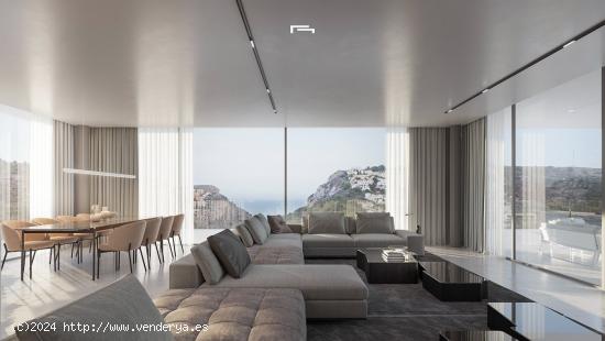 VILLA DE LUJO DE OBRA NUEVA CON VISTAS AL MAR EN MORAIRA - ALICANTE