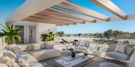 VENTA-OBRA NUEVA-MARBELLA-3D-3B-112M2-TERRAZA 27M2-PISCINA-GYM-GOLF-PARKING PANORÁMICAS VISTAS AL M