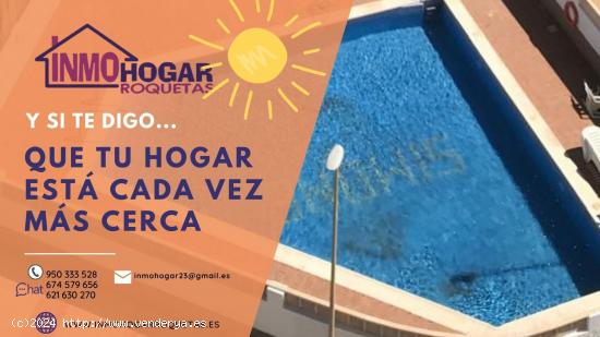  PISO DE 1 DORMIT. VACACIONAL CON PISCINA EN ROQUETAS DE MAR - ALMERIA 