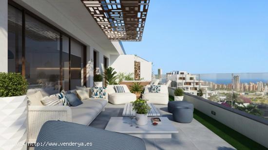 COMPLEJO RESIDENCIAL DE OBRA NUEVA EN FINESTRAT CON VISTAS AL MAR - ALICANTE