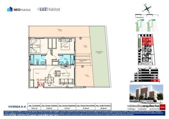 OBRA NUEVA EN MALAGA ZONA CARLOS HAYA. PISOS DE 2 Y 3 HABITACIONES Y ATICO DE 3 HABITACIONES. - MALA