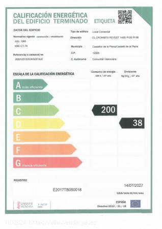 Local comercial en Castellón de la Plana Y  GARAJE INCLUIDO EN EL PRECIO NO DUDES Y VISITALO - CAST