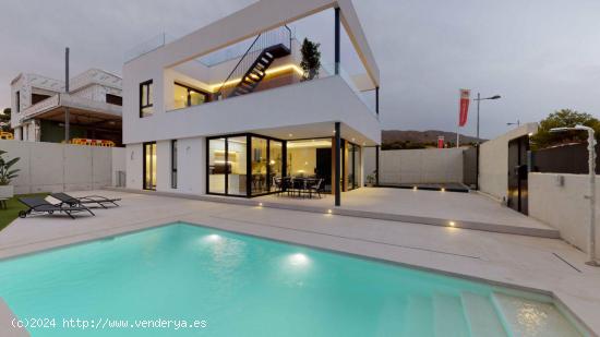 Promoción de villas de obra nueva en Finestrat con piscina privada y solarium - ALICANTE