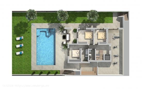 Villa de lujo con piscina privada, jardín y solarium. - ALICANTE