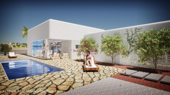 VILLAS DE OBRA NUEVA ESTILO IBIZA EN ALFAZ DEL PI - ALICANTE