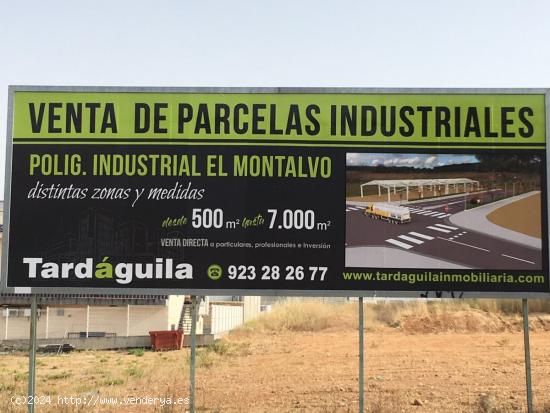 PARCELAS INDUSTRIALES DESDE 500 M2 HASTA 7.000 M2. - SALAMANCA