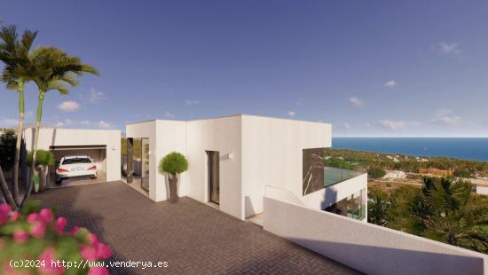 Casa de lujo de 3 plantas con maravillosas vistas panorámicas al mar en Calpe - ALICANTE