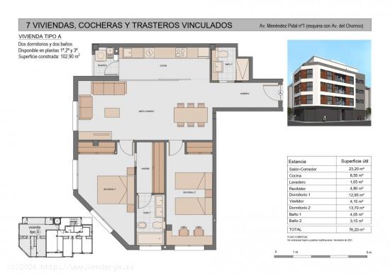 Nueva Construcción Edificio Gala, Avd. Chorrico esq Avd Menendez Pidal, Molina de Segura - MURCIA