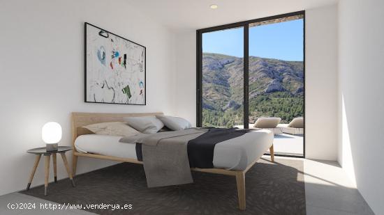 Villa moderna de estilo minimalista con vistas panorámicas en Pedreguer - ALICANTE