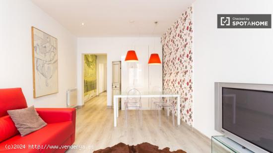 Apartamento de lujo de 1 dormitorio con balcón para alquilar en el centro de la ciudad - MADRID