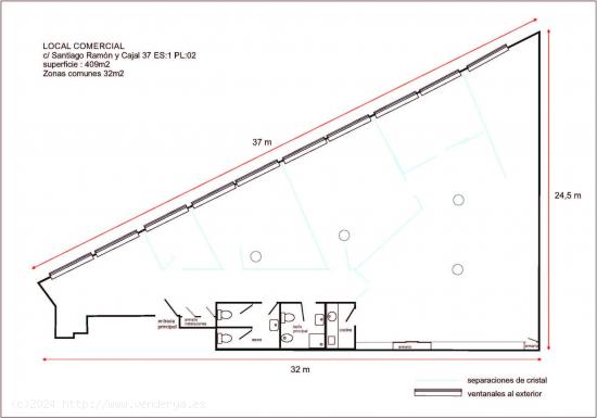 Oficina en Elche Parque Empresarial 340m2 lista para entrar - ALICANTE