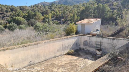 TERRENO AGRICOLA EN FINESTRAT CON BALSA , POZO Y POSTE DE LUZ JUSTO AL LADO - ALICANTE