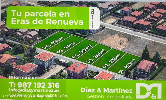 VENTA DE PARCELAS EN ERAS DE RENUEVA desde 823m - LEON