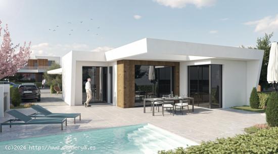  VILLAS DE OBRA NUEVA DE UNA SOLA PLANTA EN CAMPO DE GOLF ALTOANA, MURCIA - MURCIA 