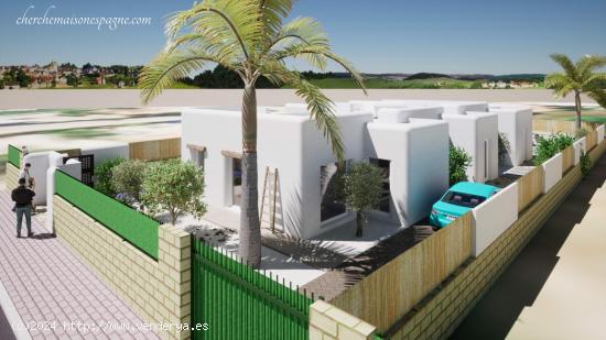 VILLAS DE OBRA NUEVA ESTILO IBIZA EN ALFAZ DEL PI - ALICANTE