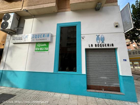 LOCAL COMERCIAL DE ESQUINA EN VALDEPASILLAS, JUNTO A LA PLAZA DE LA MOLINETA - BADAJOZ