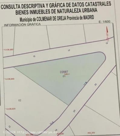 CARIHUELA SOL vende terreno edificable en Valle San Juan - MADRID