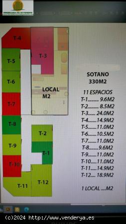 LOCAL EN SOTANO CON 12 TRASTEROS EN ALQUILER!!!SE VENDE EL CONJUNTO COMPLETO!!!VILLAJOIOSA!!! - ALIC