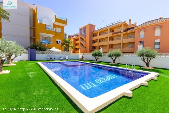 PLAYA, TERRAZA PRIVADA CON BARBACOA NUEVO IDEAL PROFESORES, MASTER, DESPLAZADOS, TURISMO TERMAL - AL