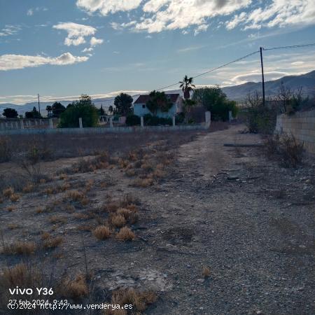 FINCA CON CONSTRUCION EN CABECICOS BLANCOS  LIBRILLA - MURCIA