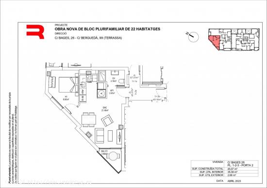 Obra Nueva en Can Palet Terrassa - BARCELONA