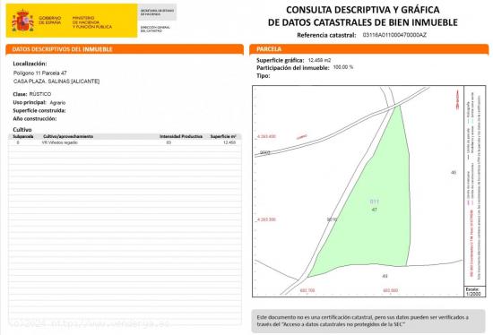 Se Vende en Salinas - ALICANTE