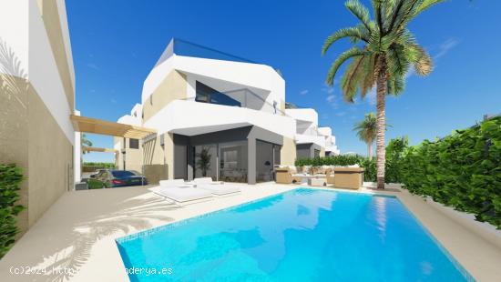  VILLAS PAREADAS DE OBRA NUEVA EN ORIHUELA COSTA - ALICANTE 