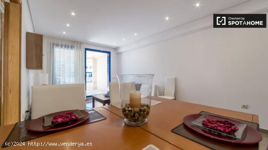 Apartamento de 2 dormitorios con terraza en alquiler, junto a la playa en Alboraya - VALENCIA