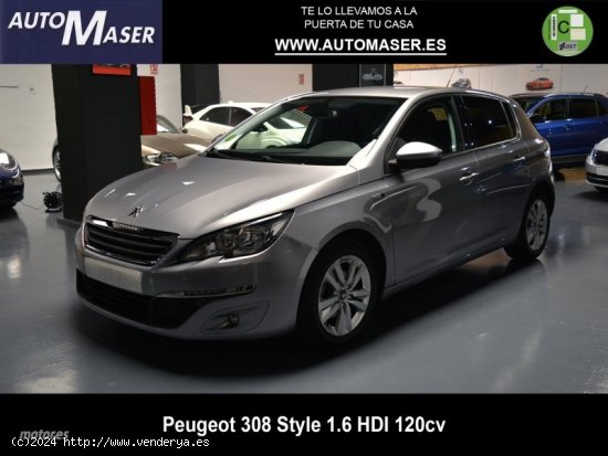  Peugeot 308 1.6 BlueHDi Style 120 de 2017 con 128.000 Km por 10.490 EUR. en Madrid 