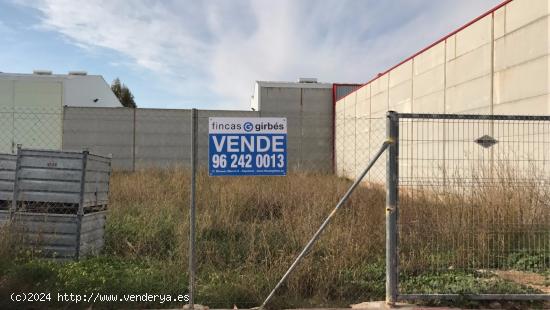 SE VENDE SUELO INDUSTRIAL EN EL POLIGONO INDUSTRIAL XARA DE ALGEMESI - VALENCIA