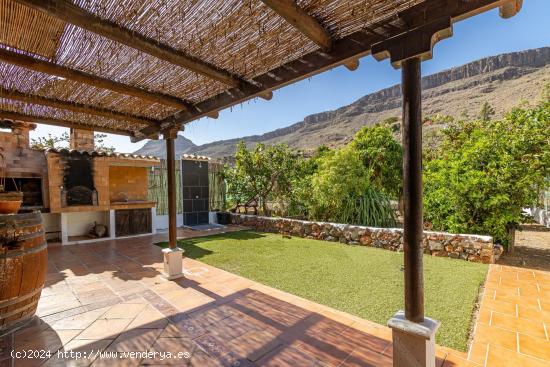 En armonía con la naturaleza: encantadora finca con terreno en Ayagaures - LAS PALMAS