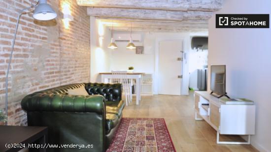 Elegante piso de 1 habitación con aire acondicionado en alquiler en la zona del Barri Gòtic - BARC