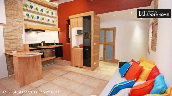 Espectacular apartamento de 2 dormitorios con aire acondicionado y balcón en alquiler en El Born - 