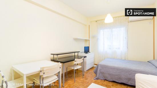 Amplio apartamento estudio con aire acondicionado en alquiler en Malasaña - MADRID