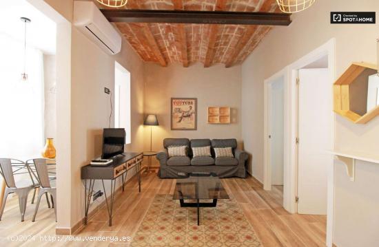  Apartamento de 2 dormitorios con AC y blacony en alquiler en Sants - BARCELONA 