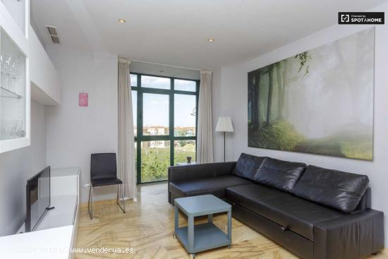 Apartamento luminoso de 1 dormitorio con magníficas vistas de Madrid en alquiler en San Isidro - MA 