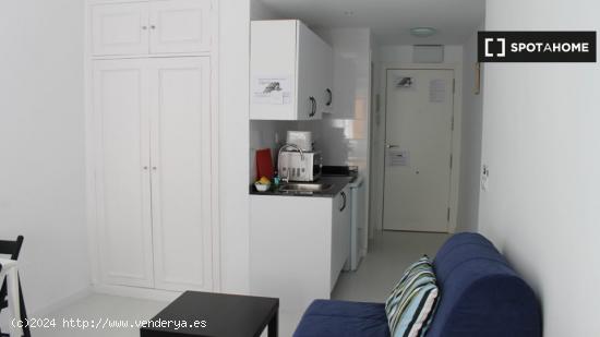 Acogedor apartamento estudio con aire acondicionado en alquiler en Lavapiés, cerca del centro de la