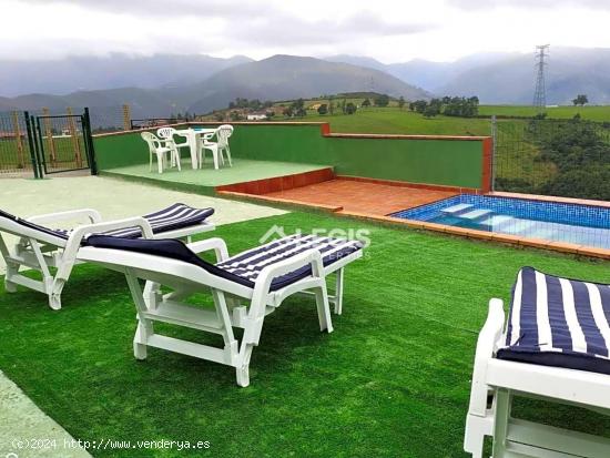 Casona Tradicional con Terraza, Piscina y Fincas - ASTURIAS