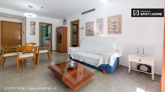 Apartamento de 2 dormitorios con aire acondicionado y terraza en alquiler en Alboraya, cerca de la p