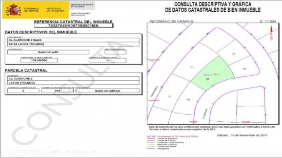 Se Vende en Layos - TOLEDO