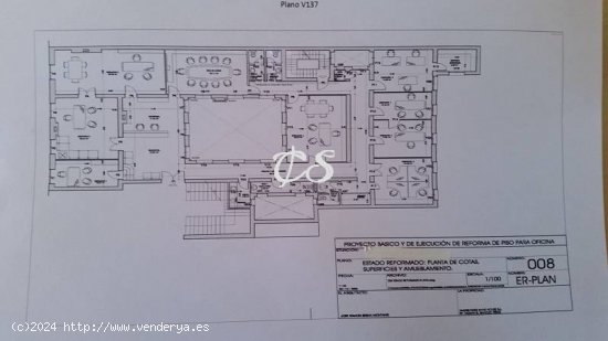 Venta. Piso. Zona Jerónimos. Actualmente oficina reconvertible a vivienda.